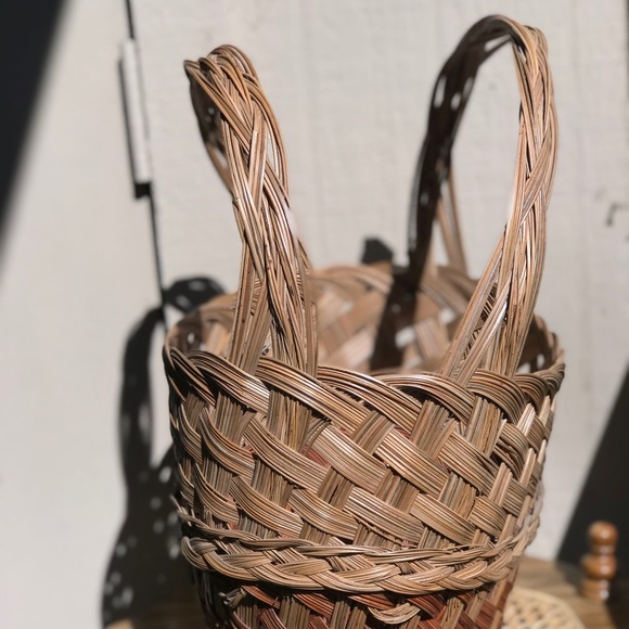 Boho Wicker Farm House Basket - Picture 4 of 4